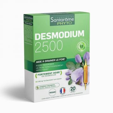 Santarome Desmodium 2500 Detoxifiant hepatic 20 fiole