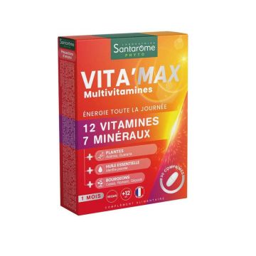 Santarome Vita'max Multivitamine De la vârsta de 12 ani 30 comprimate
