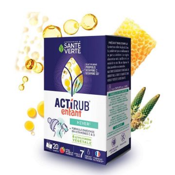 Sante Verte ActiRub Winter Kids Raspberry 20 plicuri