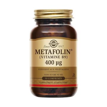 Solgar Metafolin® 400 µg Vitamina B9 patentată Maternitate x50 comprimate