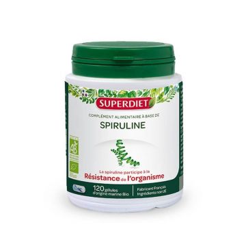 Superdiet Organic Spirulina 120 Gelsule