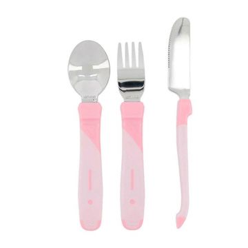 Twistshake Couverts d'apprentissage acier inoxydable 12 mois+ x3