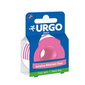Urgo adeziv tencuială Tissu rezistent scaun 5mX2,5 cm Urgofix 1 rolă