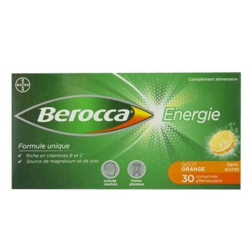 Vin spumant Bayer Berocca Energy Orange 30 comprimate