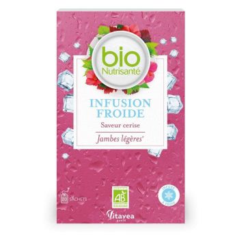 Vitavea Santé BioNutrisanté Infusion Froide Saveur Cerise Jambes Légères 20 săculeți