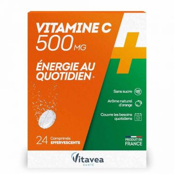 Vitavea Santé Vitamine C 500mg Daily Energy x24 comprimate efervescente
