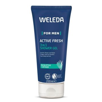 Weleda Active Fresh Gel de duș energizant pentru bărbați 200ml