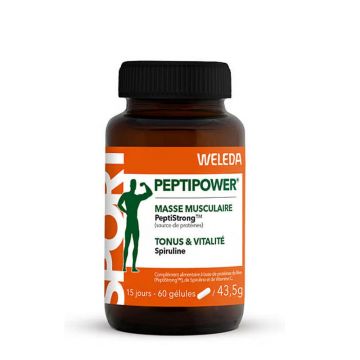 Weleda Sport Peptipower Masse Musculaire Tonus & Vitalité 60 gélules