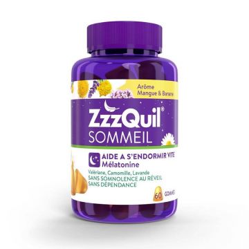 ZzzQuil Sleep Gust de Mango și Banană 60 Gummies