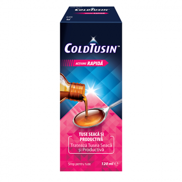 ColdTusin sirop pentru tuse seaca si productiva,120 ml