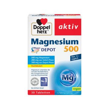 Doppelherz aktiv Magneziu 500, 30 capsule