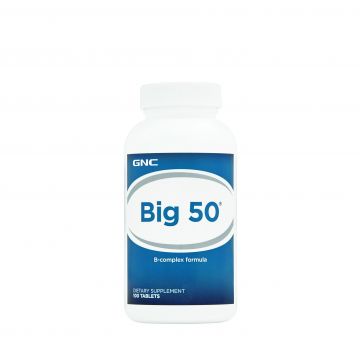 GNC Big 50, Complex Vitamina B, 100 tablete