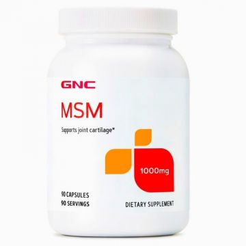GNC MSM 1000 mg, pentru cartilaje sanatoase, 90 comprimate