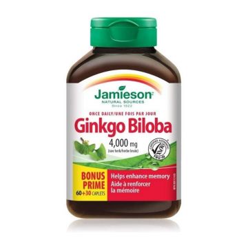 Jamieson Ginko Biloba, 90 comprimate