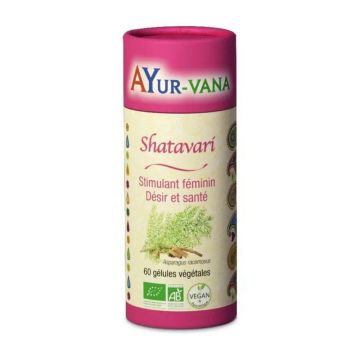 Ayur-Vana Shatavari Organic Dorința și stimulentul sănătății feminine 60 capsule