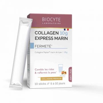 Biocyte Anti-îmbătrânire Colagen Express aromă de piersici 10 sticks-uri