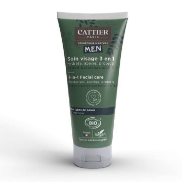 Cattier Men's Organic Facial Treatment 3 în 1 Pour tous les skins types 50ml