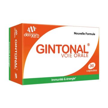 Dergam Gintonal Immunité & Énergie 30 capsule
