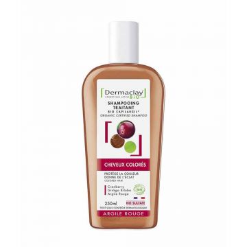 Dermaclay Bio Șampon de tratament pentru păr Argilă roșie 250ml