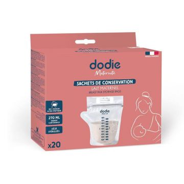 Dodie Pungi de stocare a laptelui matern x20 270ml