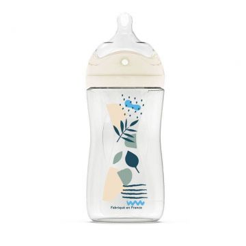 Dodie Tetină cu găuri multiple Biomimetic Anti-Colic Sticlă Flow 2 270 ml