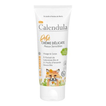 Dr. Theiss Naturwaren Bio Calendula Bébé & Maternité Cremă delicată pentru piele sensibilă 75ml