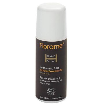 Florame Homme For Men - Deodorant organic roll-on 50ml
