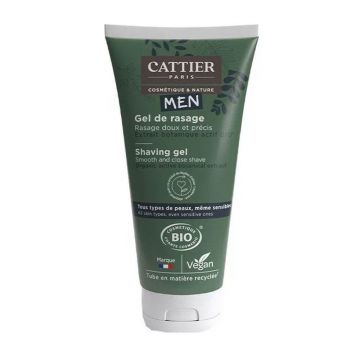 Gel de bărbierit pentru bărbați Cattier Bio Gentle and Precise 150 ml