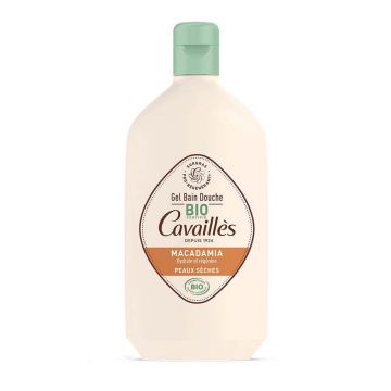 Gel de curățare pentru baie și duș Cavaillès cu ulei de macadamia Bio Sensitive Skin 400ml