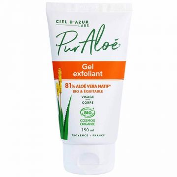 Gel exfoliant ecologic Pur Aloé pentru față și corp 150 ml