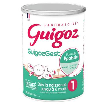 Guigoz Guigozgest GuigozGest 1 Lapte praf îngroșat 0-6 luni Dès La Naissance Jusqu'à 6 Mois 800g