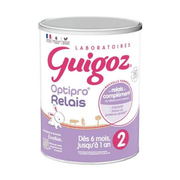 Guigoz Optipro Relais Evolia Relais 2 Lapte praf 6 luni-1 an Dès 6 Mois 800g