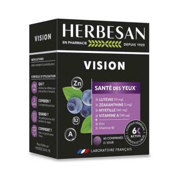 Herbesan Vision Santé Des Yeux 60 Comprimés