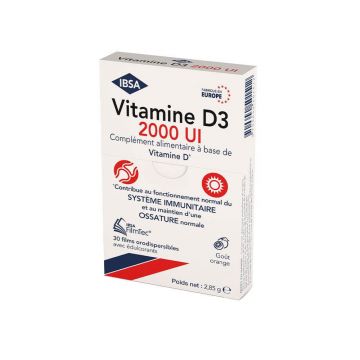 IBSA FilmTec Vitamina D3 2000IU 30 de filme orodispersabile