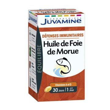 Juvamine Immune Defences Cod Liver Oil 30 capsule