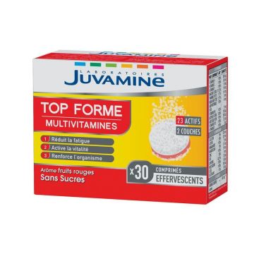 Juvamine Top Forme Multivitamine oboseală și vitalitate 30 comprimate efervescente 2 straturi