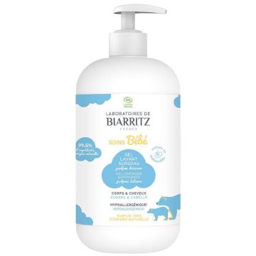 Laboratoires De Biarritz Baby Products Parfum organic Gel de curățare delicată pentru corp și păr 500ml