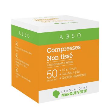 Marque Verte Abso Tablete nețesute 10x10cm 50 plicuri a 2