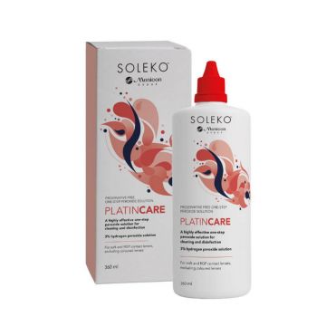 Menicon Platincare System oxidant pentru toate tipurile de lentile 360 ml