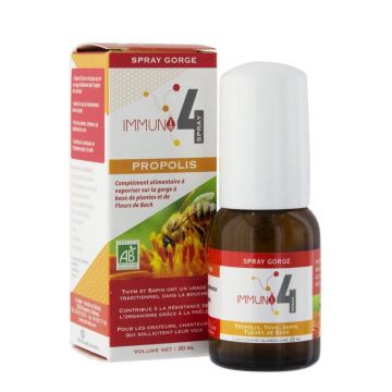 Mint-E IMMUNO 4 ORGANIC PROPOLIS THROAT SPRAY 20ml
