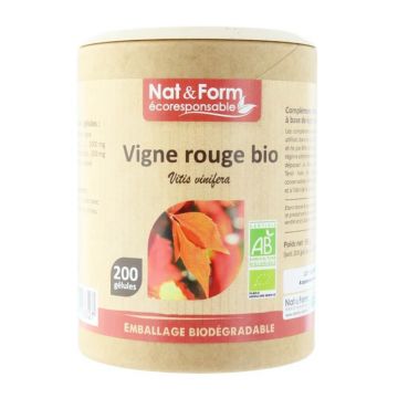 Nat&Form ORGANIC RED GRAPE VINE 200 capsule