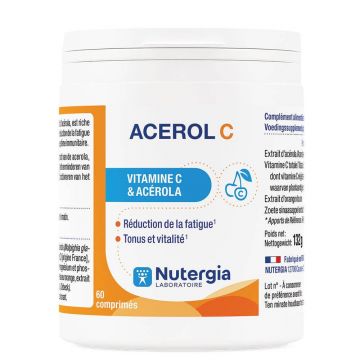 Nutergia Acerol C vitamina C și acerola 60 comprimate