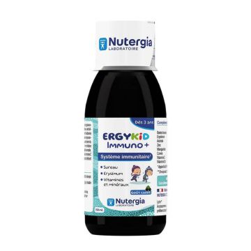 Nutergia Ergykid Immuno aromă de coacăze negre de la 3 ani 150 ml