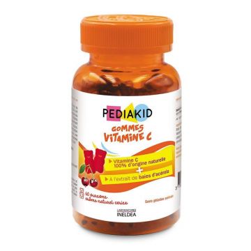 Pediakid Vitamine C Gummies cu aromă de cireșe 60 comprimate