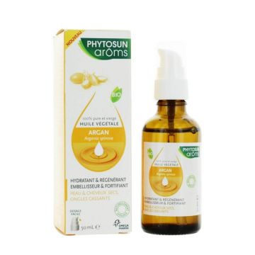 Phytosun Aroms Ulei organic de argan pentru piele uscată și păr 50ml