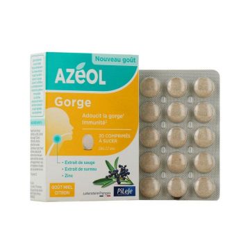 Pileje Azéol Comprimate de supt Azeol X30 cu aromă de mentă Goût Menthe x30