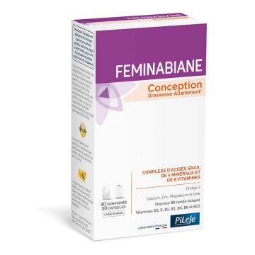 Pileje Feminabiane Sarcina 30 comprimate + 30 capsule