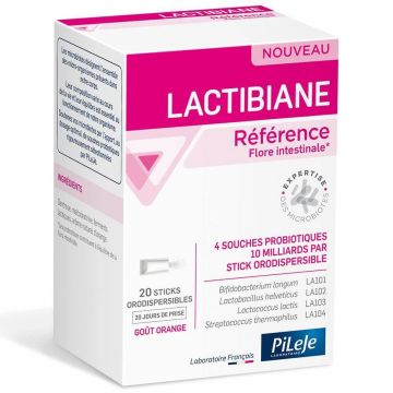 Pileje Lactibiane Intestinal Flora Reference Orange 20 Sticks Oro-dispersabile