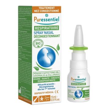 Puressentiel Respirație Hypertonic Spray nazal 15ml