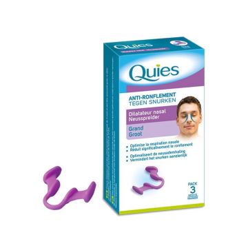 Quies Anti-Snoring Dilatator nazal Pachet mare 3 luni